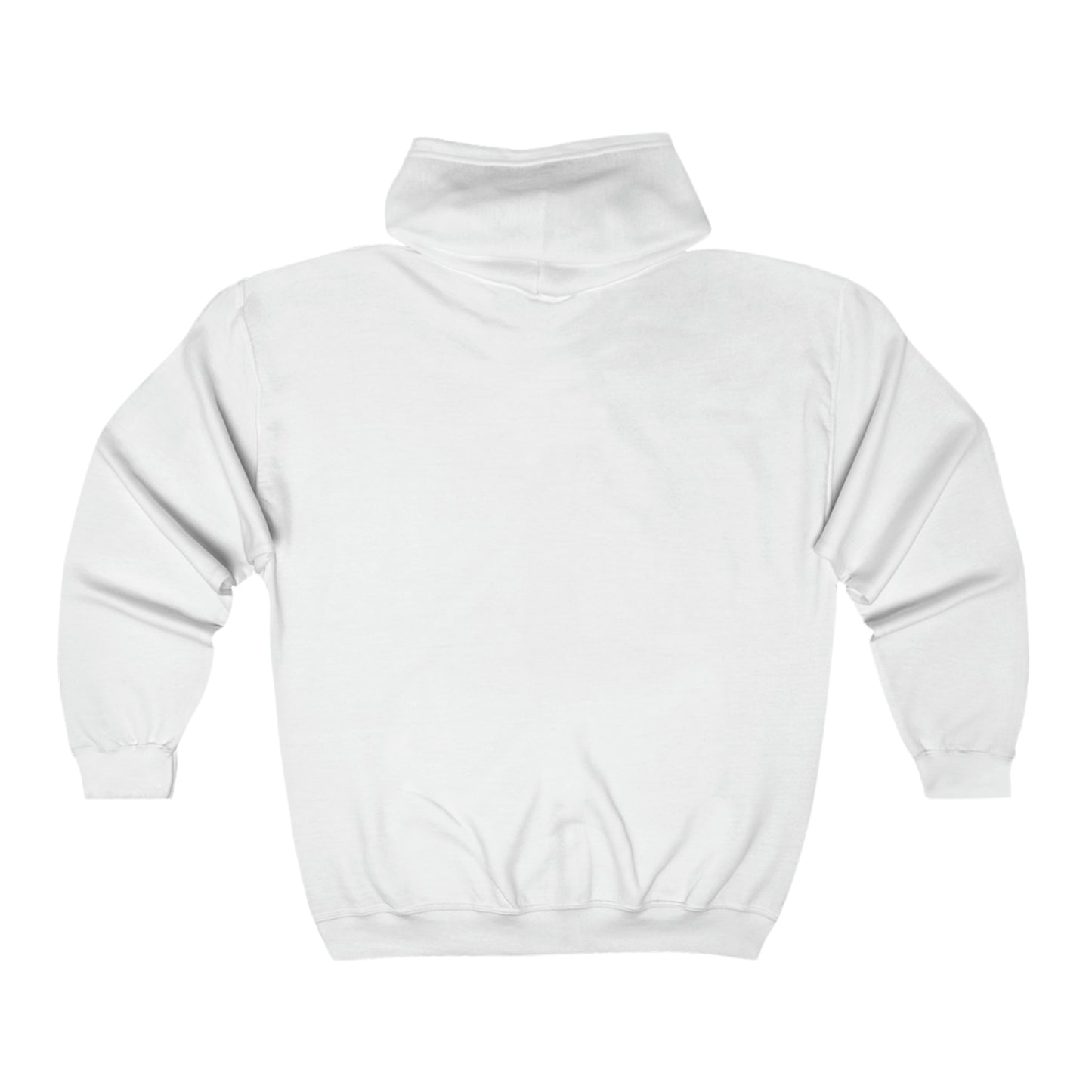 VM Full Zip Hoodie (White w/All)