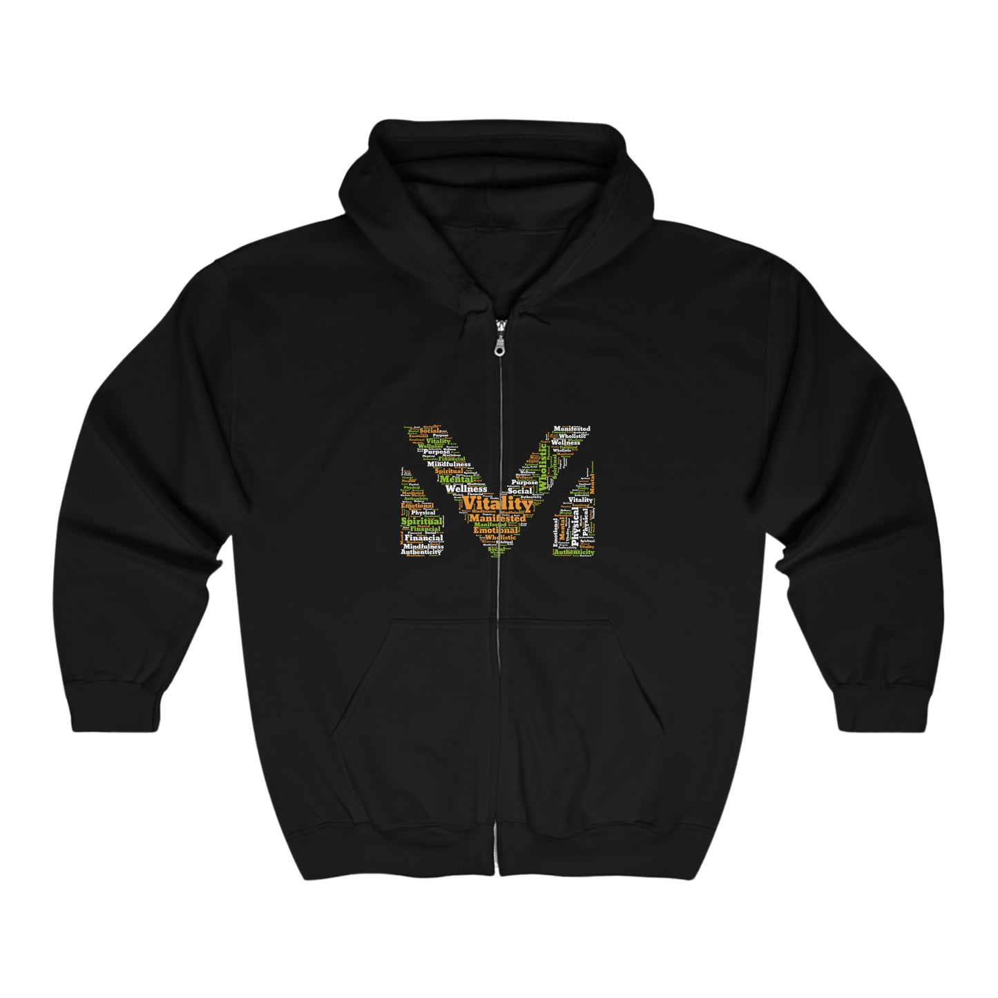 VM Full Zip Hoodie (Black w/Green, Grey, Orange, White)