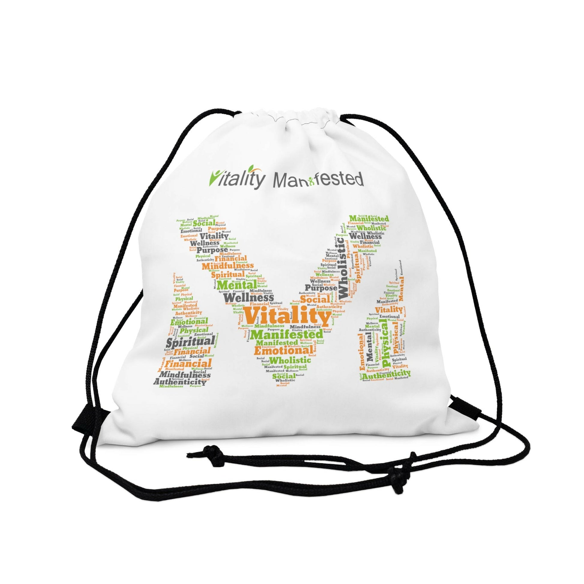 VM Drawstring Bag -Front (Closed)